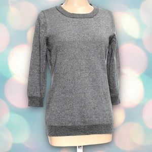 New York & Company Women’s Half Sleeve Glitter Sweater Size XS